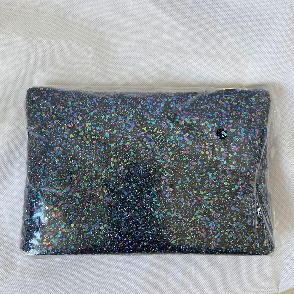 Charlotte Olympia clear acrylic box clutch with blue glittery zip pouch - BOPF | Business of Preloved Fashion