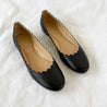 Chloe Black Leather Scalloped Flats, 36.5 - BOPF | Business of Preloved Fashion