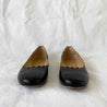 Chloe Black Leather Scalloped Flats, 36.5 - BOPF | Business of Preloved Fashion