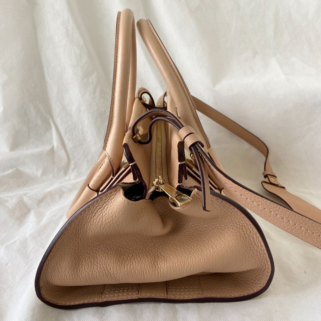 Chloe Everston Satchel Leather Tan Bag - BOPF | Business of Preloved Fashion