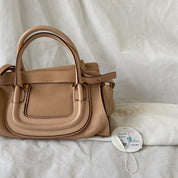Chloe Everston Satchel Leather Tan Bag - BOPF | Business of Preloved Fashion