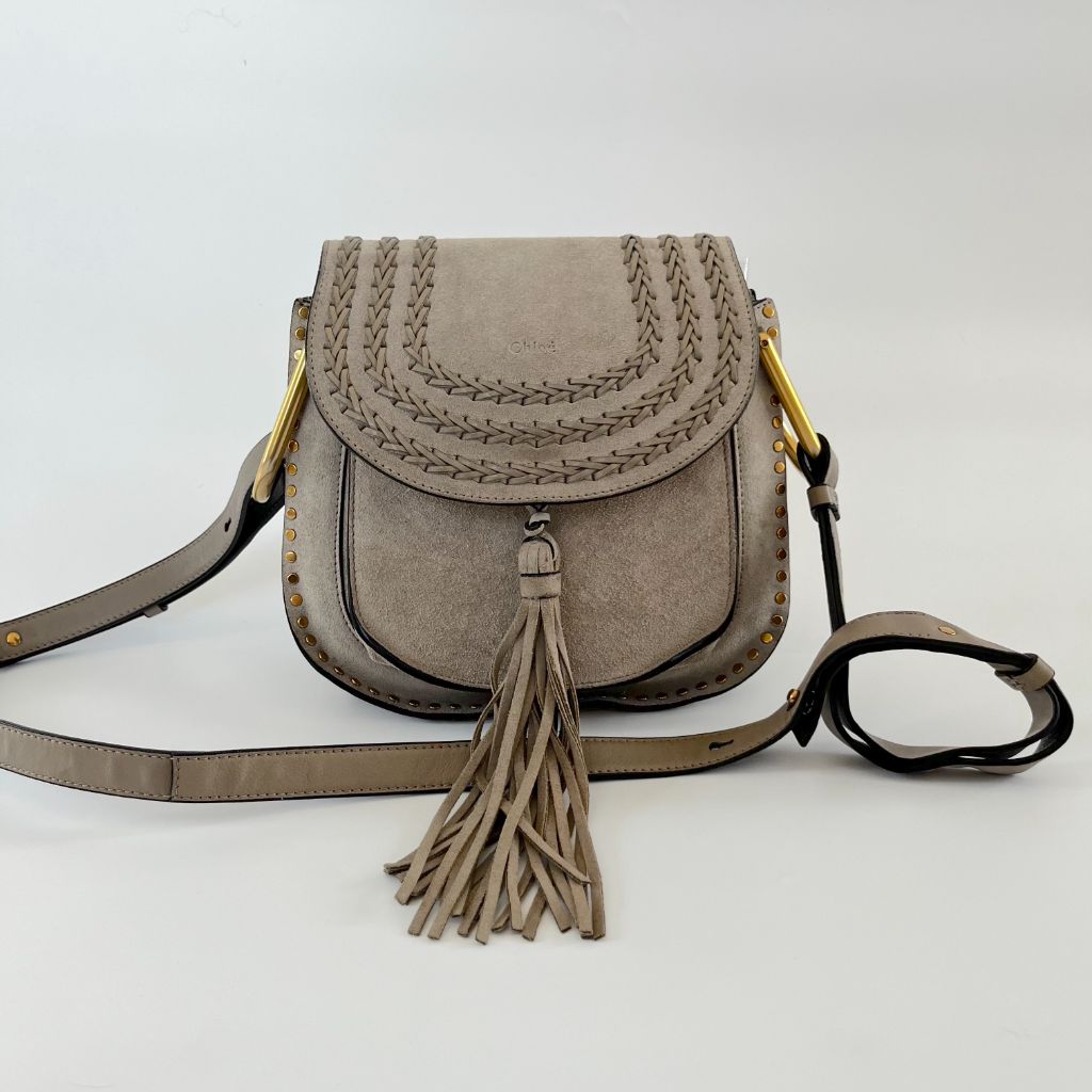 Chloe Hudson Handbag Whipstitch Suede - BOPF | Business of Preloved Fashion