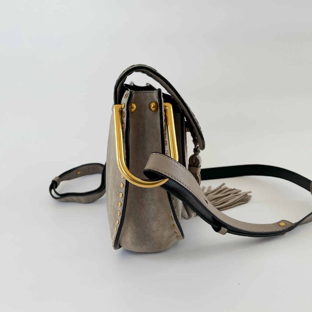 Chloe Hudson Handbag Whipstitch Suede - BOPF | Business of Preloved Fashion