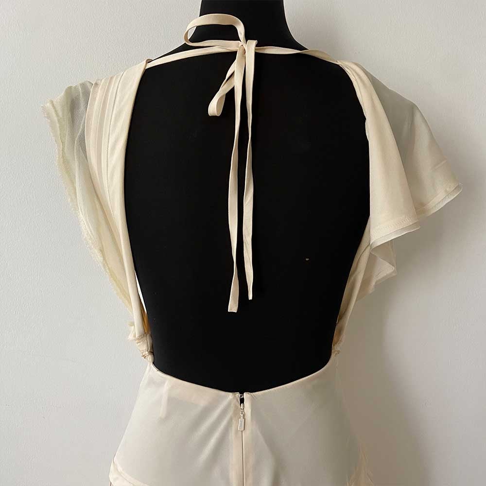 Chloe Ruffle Detail Detail Silk Dress - BOPF | Business of Preloved Fashion