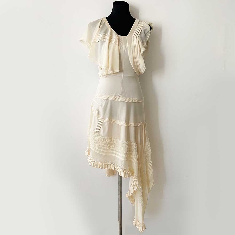 Chloe Ruffle Detail Detail Silk Dress - BOPF | Business of Preloved Fashion