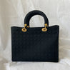 Christian Dior Lady Dior Black Canvas Handbag - BOPF | Business of Preloved Fashion