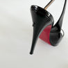 Christian Louboutin Black Patent Leather Peep Toe Slingback Pumps, 37 - BOPF | Business of Preloved Fashion