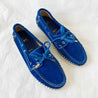 Christian Louboutin Blue Suede Steckel Spiked Loafers, 37.5 - BOPF | Business of Preloved Fashion