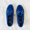 Christian Louboutin Blue Suede Steckel Spiked Loafers, 37.5 - BOPF | Business of Preloved Fashion