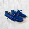 Christian Louboutin Blue Suede Steckel Spiked Loafers, 37.5 - BOPF | Business of Preloved Fashion