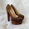 Christian Louboutin Brown Leopard Print Calf Hair Bianca Platform Pumps, women's 36 - BOPF | Business of Preloved Fashion