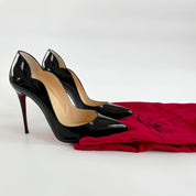 Christian Louboutin Hot Chick 100 Black Patent Leather Pumps, 37.5 - BOPF | Business of Preloved Fashion