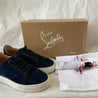 Christian Louboutin Low Top Suede Lace Up Sneakers, 38 - BOPF | Business of Preloved Fashion