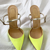 Christian Louboutin Neon Yellow Riverina Sandals, 37 - BOPF | Business of Preloved Fashion