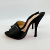 Christian Louboutin Satin Pleated Mule Sandals, 37 - BOPF | Business of Preloved Fashion