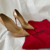 Christian Louboutin So Kate patent-leather nude pumps , 41.5 - BOPF | Business of Preloved Fashion