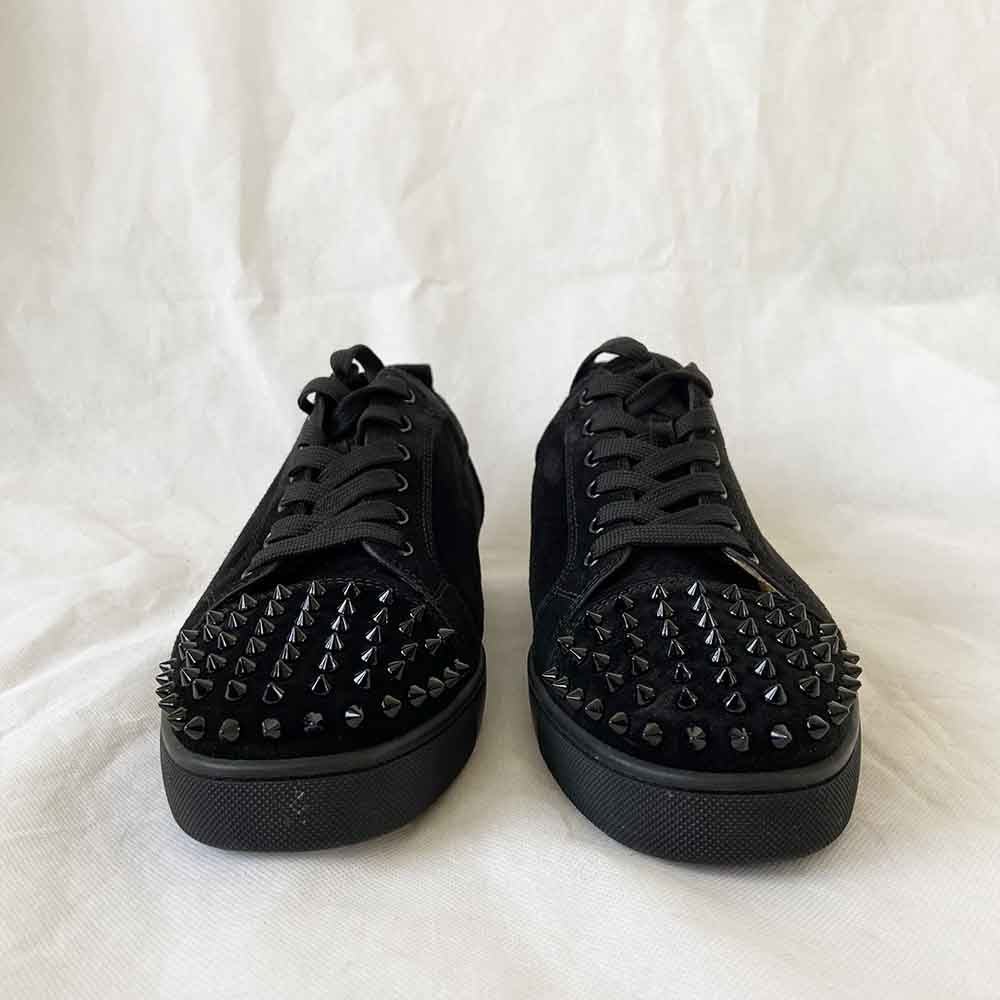 Men's CHRISTIAN LOUBOUTIN Size 8 Charcoal Suede Louis Spike High Top  Sneakers at 1stDibs
