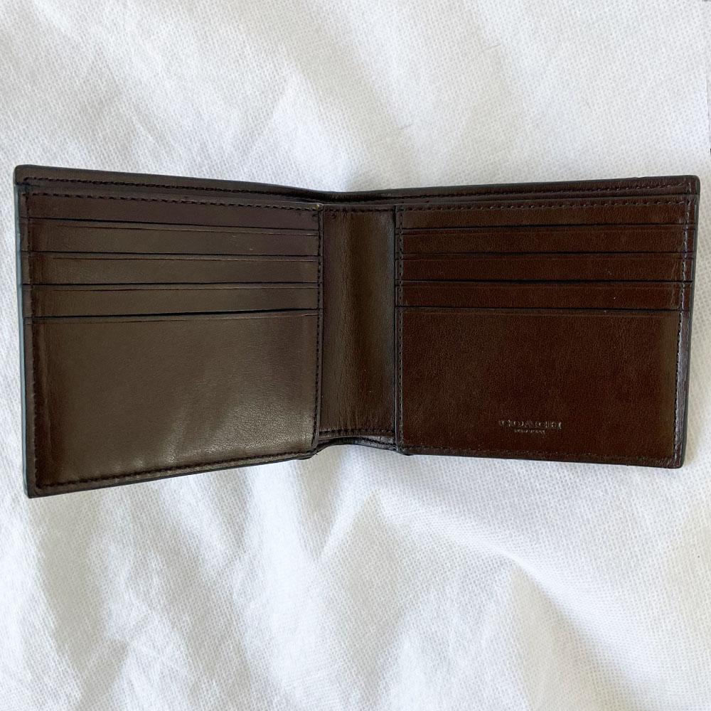 Coach Billfold Wallet In Signature Canvas - BOPF | Business of Preloved Fashion