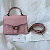 Coach C-logo Plaque Leather Tote Bag In Pink - BOPF | Business of Preloved Fashion