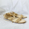 Cult Gaia Sandals Sienna woven raffia and leather sandals , 36.5 - BOPF | Business of Preloved Fashion