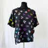 Diane Von Furstenberg Black multicolor floral top - BOPF | Business of Preloved Fashion