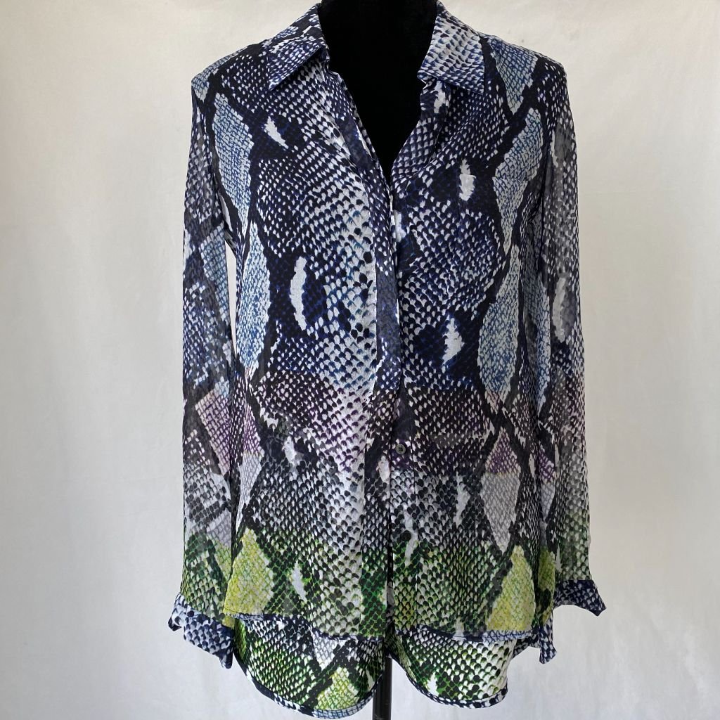 Diane von Fürstenberg Multicolor Printed Blouse and Shorts - BOPF | Business of Preloved Fashion