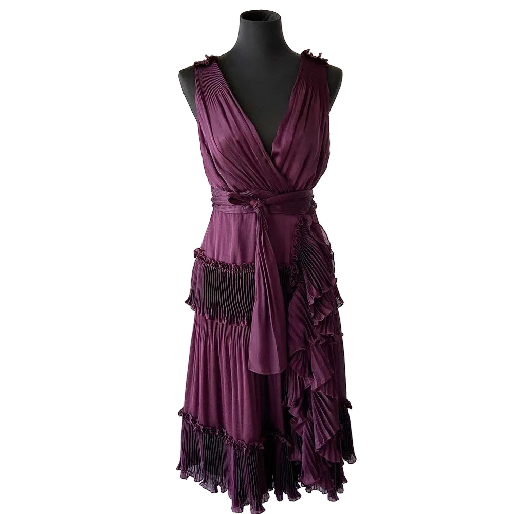 diane von furstenberg purple wrap dress Edwina knitted jacquard wrap dress in purple - Diane Von Furstenberg
