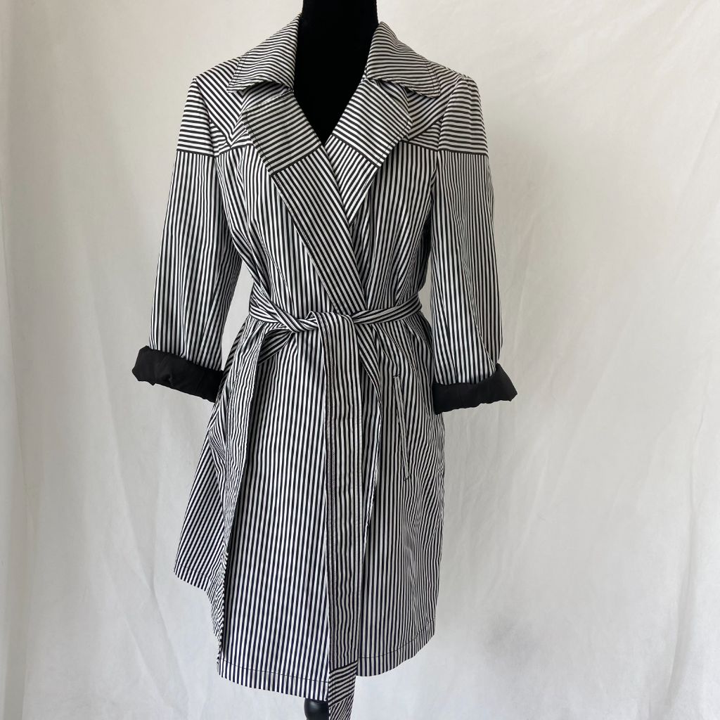 Diane von Fürstenberg striped jacket with belt - BOPF | Business of Preloved Fashion