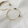 Dior Aged Gold Tone J'adior Hoop Earrings - BOPF | Business of Preloved Fashion