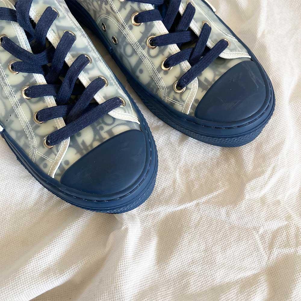 Dior B23 Oblique Dark Blue Low Top Sneakers, 40 - BOPF | Business of Preloved Fashion