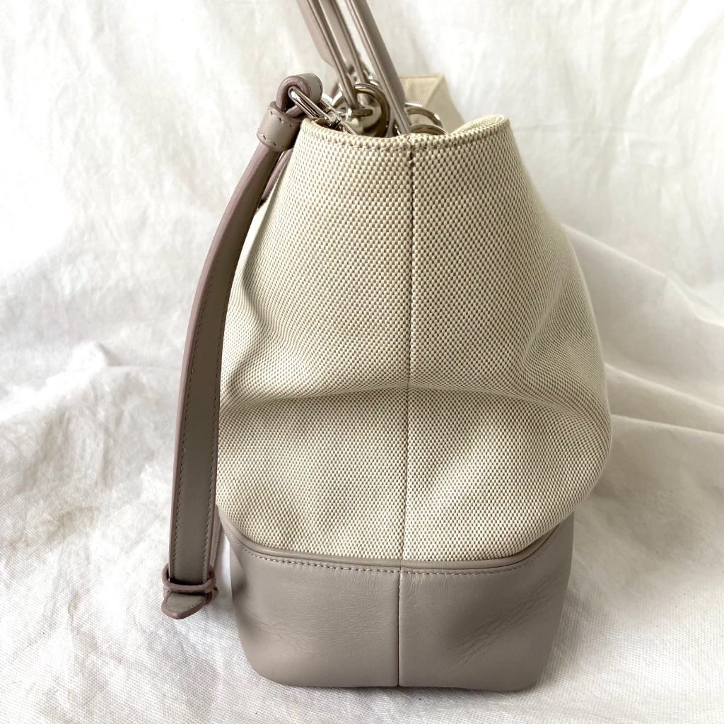 Dior Beige Leather Nappy Diaper Bag - BOPF | Business of Preloved Fashion