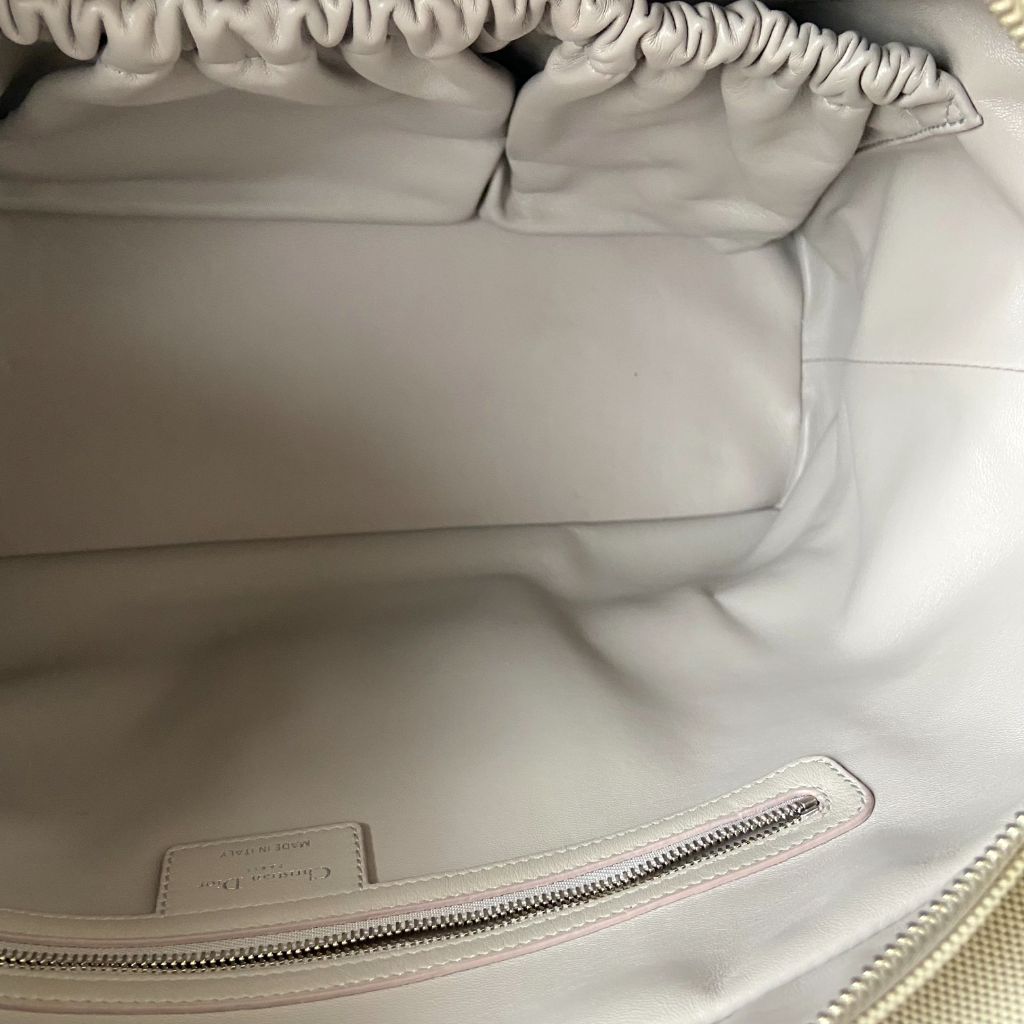 Dior Beige Leather Nappy Diaper Bag - BOPF | Business of Preloved Fashion