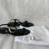 Dior Black Leather and Python Sandals, 39 - BOPF | Business of Preloved Fashion