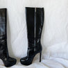Dior Black Leather Knee High Boots, 37.5 - BOPF | Business of Preloved Fashion