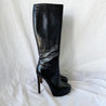 Dior Black Leather Knee High Boots, 37.5 - BOPF | Business of Preloved Fashion
