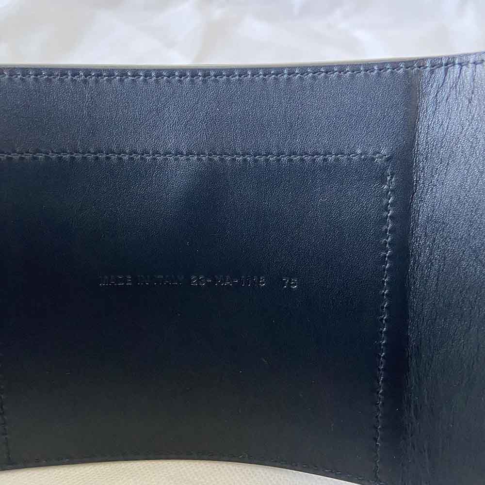 Dior Black Leather Saddle Belt - BOPF | Business of Preloved Fashion