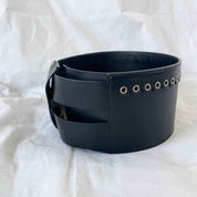 Dior Black Leather Saddle Belt - BOPF | Business of Preloved Fashion