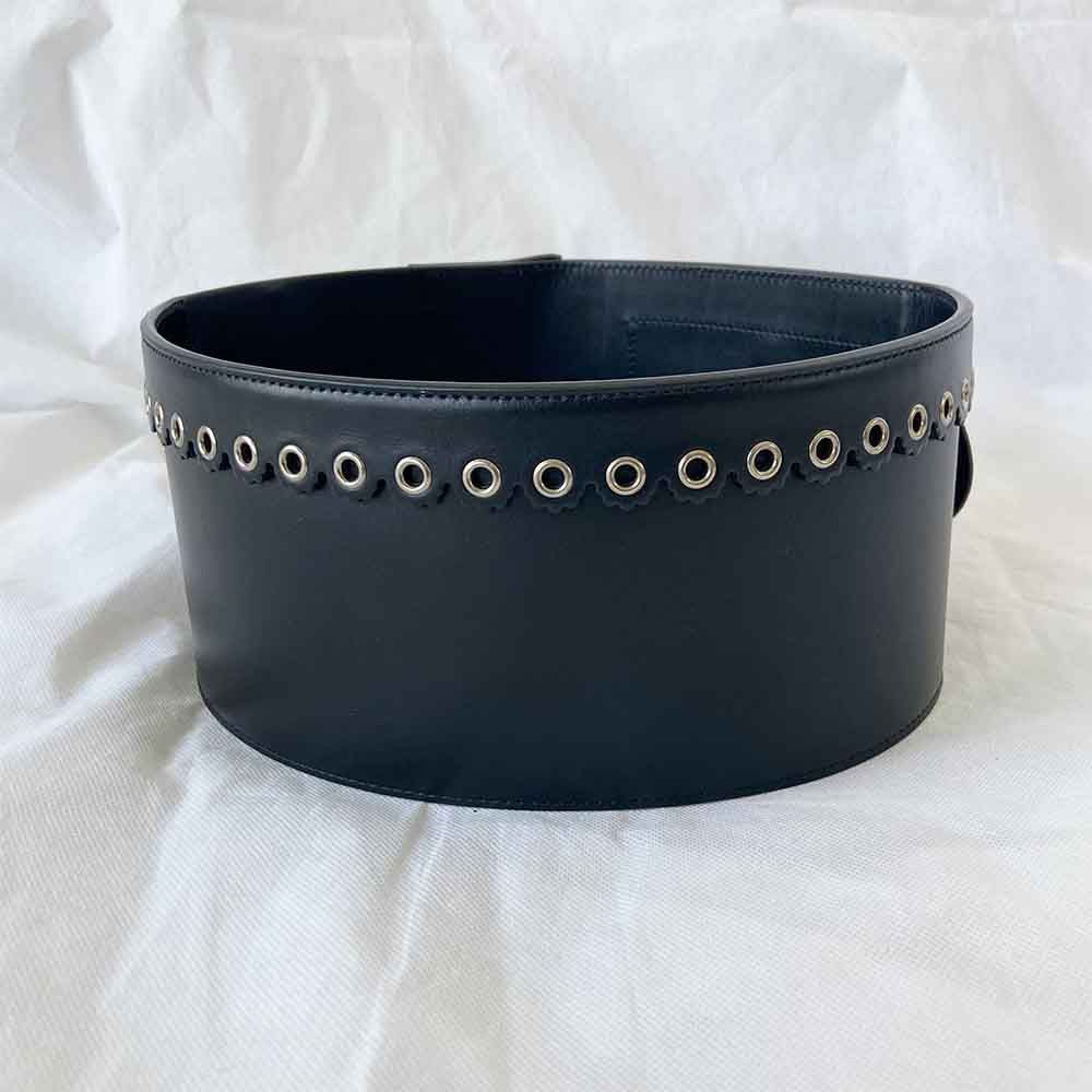 Dior Black Leather Saddle Belt - BOPF | Business of Preloved Fashion