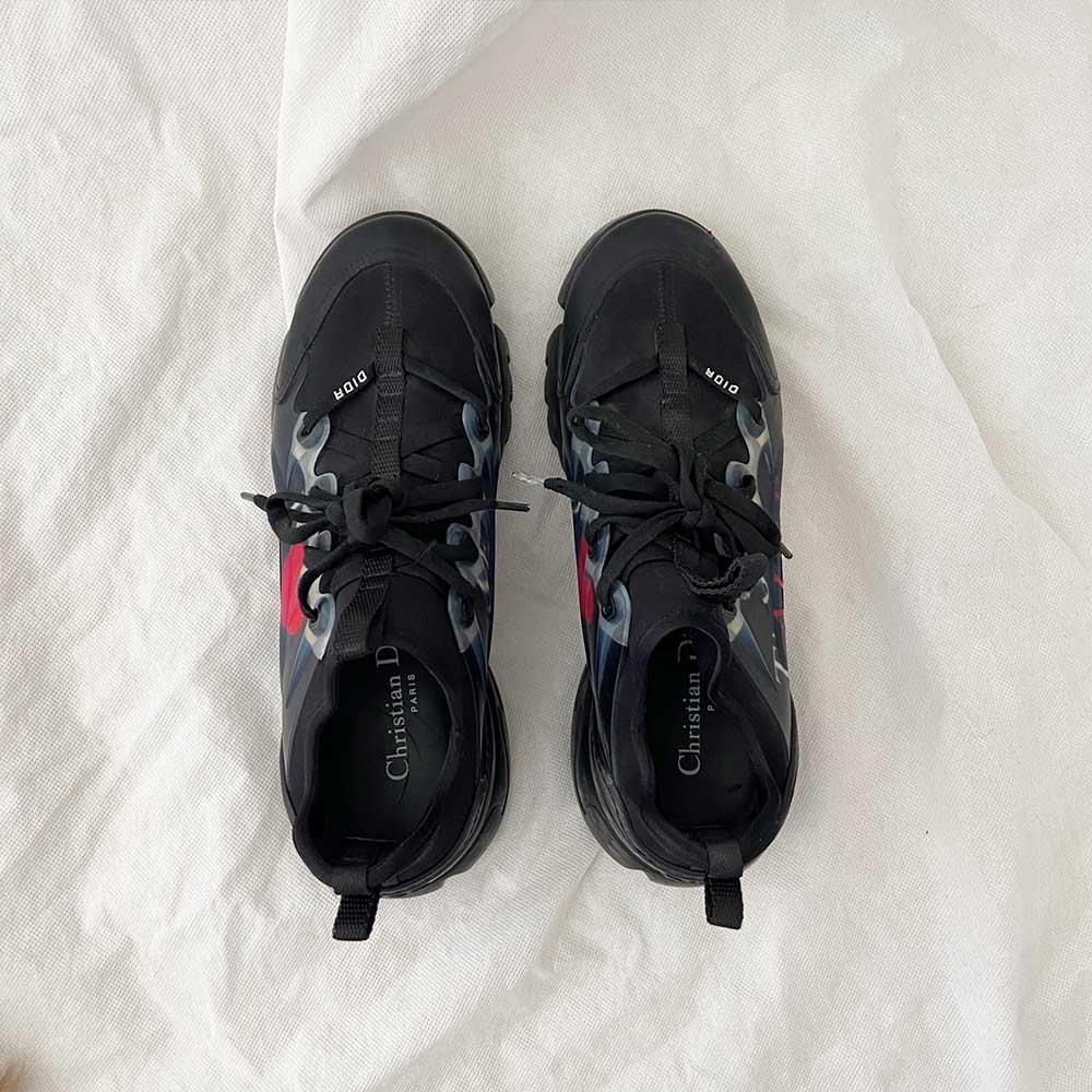 Dior Black Neoprene, Rubber and Leather D-Connect Sneakers, 37.5 - BOPF | Business of Preloved Fashion