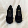 Dior Black Velvet Peep Toe Pumps, 40 - BOPF | Business of Preloved Fashion