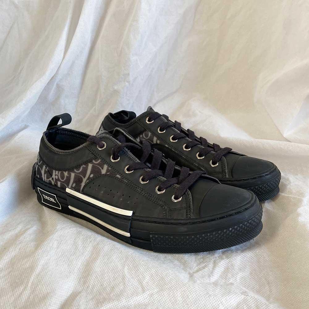 Dior Black/Grey Mesh And Rubber B23 Low Top Sneakers, 40 - BOPF | Business of Preloved Fashion