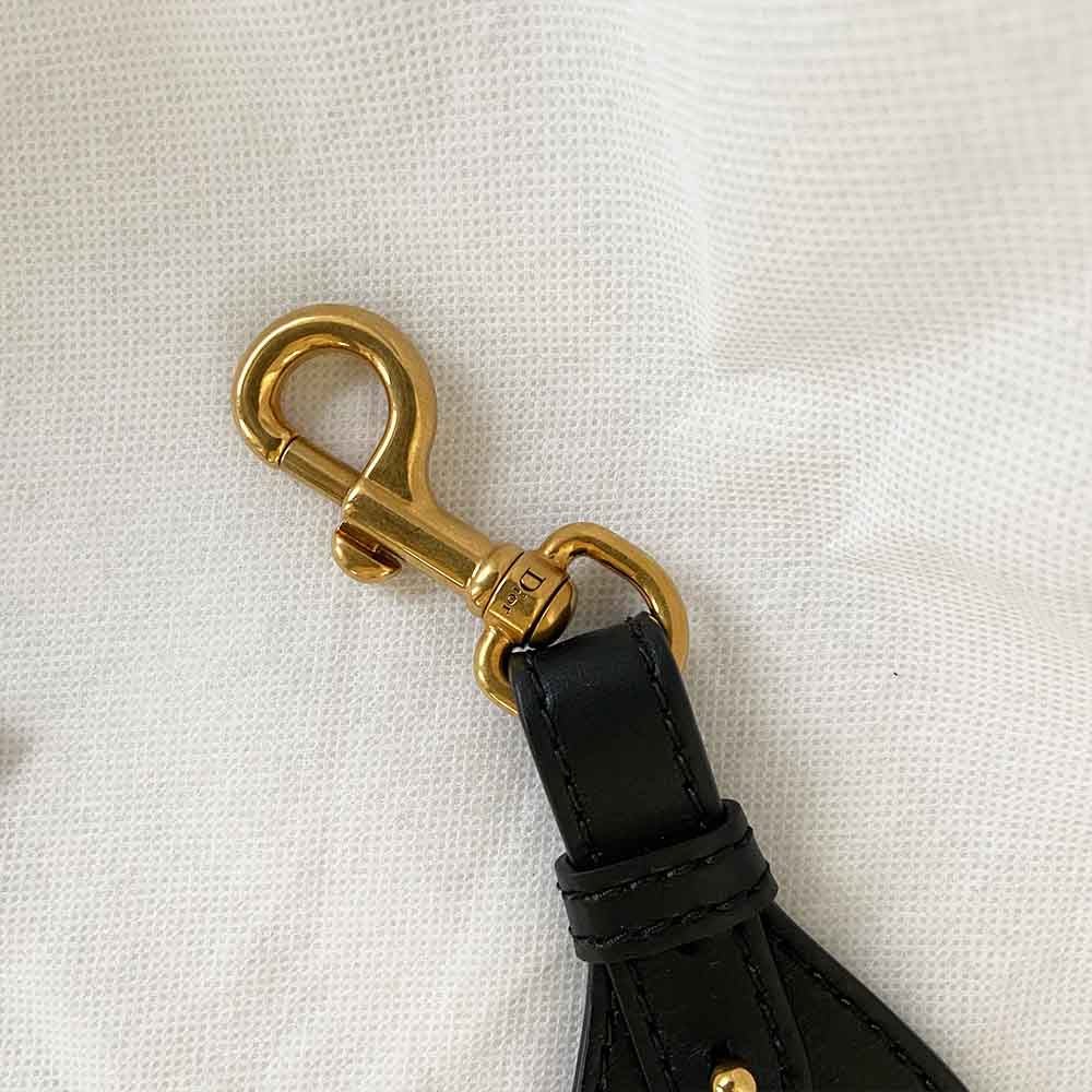 Dior Canvas Pink And Blue 'CHRISTIAN DIOR' Embroidery Bag Strap - BOPF | Business of Preloved Fashion
