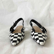 Dior checkered pointed toe slingback flats, 37 - BOPF | Business of Preloved Fashion