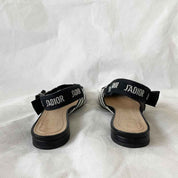 Dior checkered pointed toe slingback flats, 37 - BOPF | Business of Preloved Fashion