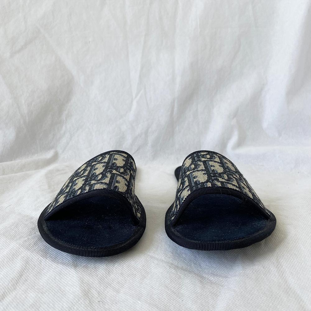 Dior Chez Moi oblique indoor slippers - BOPF | Business of Preloved Fashion