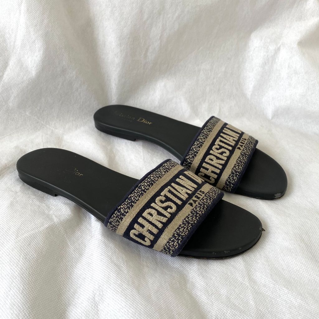 Dior Dway Slide Mules, 39 - BOPF | Business of Preloved Fashion
