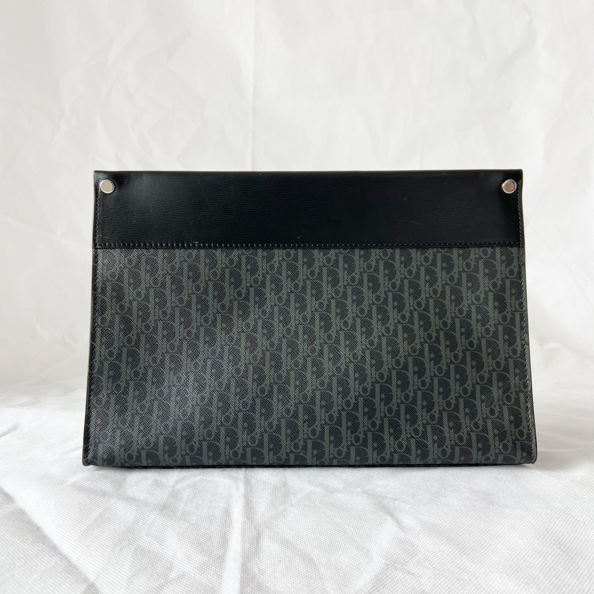 Dior Homme Oblique Leather Zip Pouch (for men) - BOPF | Business of Preloved Fashion