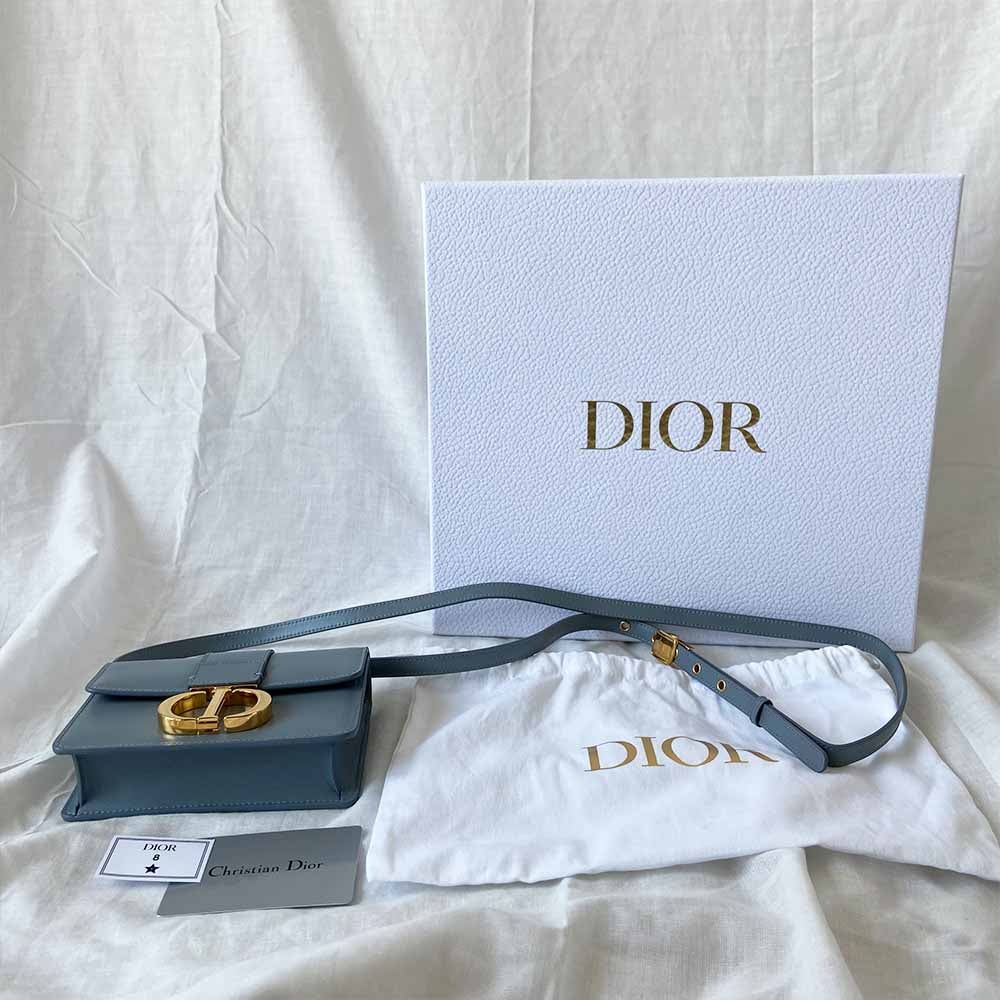 Dior micro 30 Montaigne blue crossbody bag - BOPF | Business of Preloved Fashion
