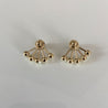 Dior petite CD earrings, gold-tone metal and pearl earrings - BOPF | Business of Preloved Fashion