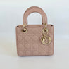 Dior Taupe Cannage Quilted Leather Small My Lady Dior Tote - BOPF | Business of Preloved Fashion